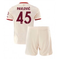 Dres Bayern Munich Aleksandar Pavlovic #45 Tretina pre deti 2024-25 Krátky Rukáv (+ trenírky)